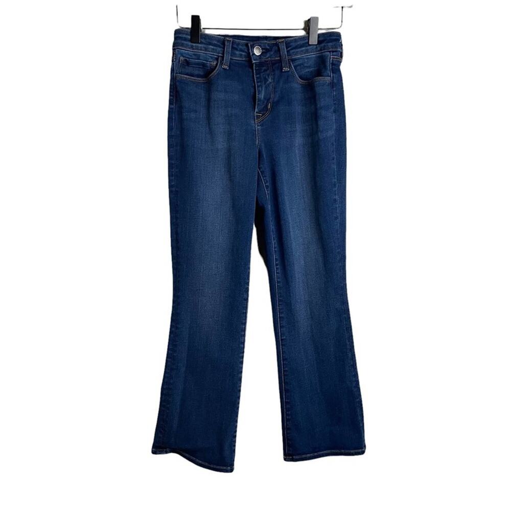 L'Agence Serena High Rise Cropped Baby Flare‎ Medium Wash Blue Size 25